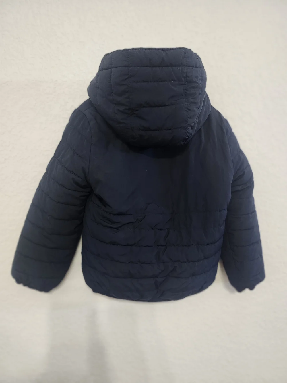 abercrombie kids Navy Hooded Puffer Jacket Size 5/6